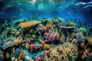 Colorful and Vibrant Coral Reef