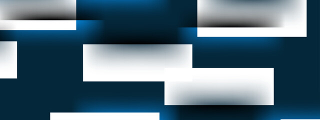 Abstract blue stylish banner design vector