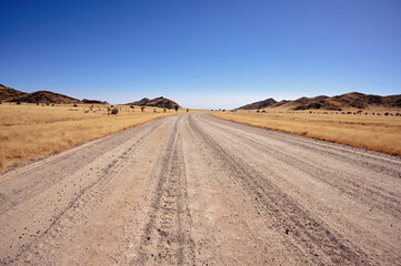 Dirt road in Namibia.