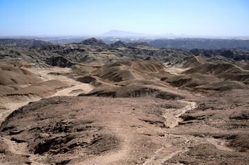 Moon land valley in Namibia