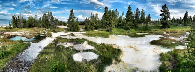 panorama, yellowstone, 