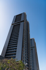 Modern residential skyscrapers in Santa Cruz de Tenerife