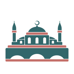 Islamic Mosque. Isolated vector illustration for your design