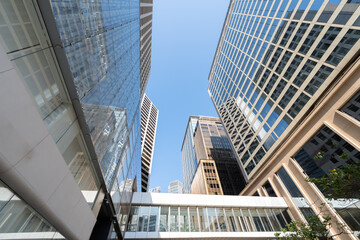 modern office building in hong kong china