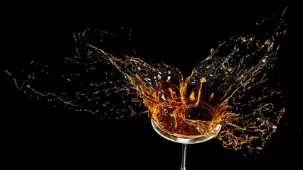 Liquid Splash cocktail Glass.