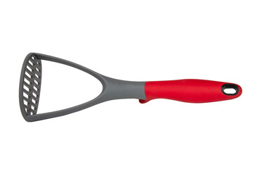 Plastic potato masher kitchen tool isolated on the white background