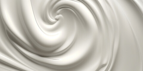 Swirling white patterns resembling the elegance of whipped cream, a dance of softness against a tranquil backdrop.