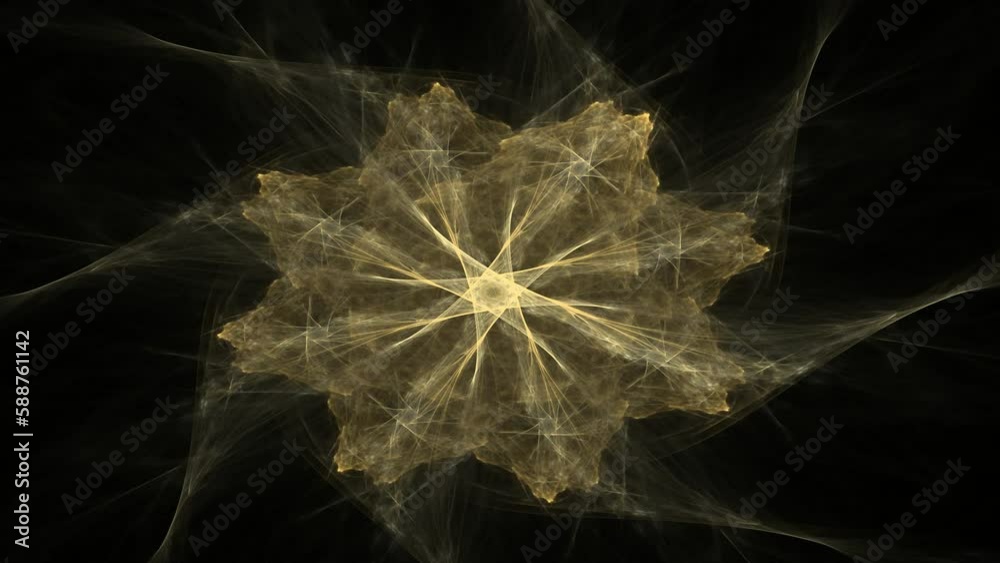 Poster abstract background with animated shapes and circles
