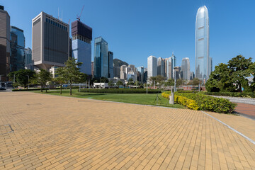 Fototapeta na wymiar hong kong city skyline