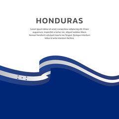 Illustration of honduras flag Template