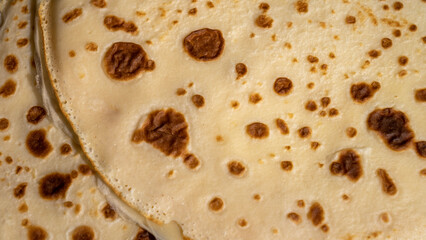 Freshly baked wheat flour pancakes, national traditional cuisine, healthy eating, gluten-free foods, carbohydrate diet