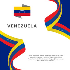 Illustration of venezuela flag Template
