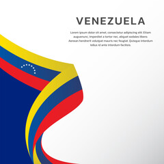 Illustration of venezuela flag Template