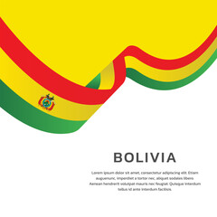 Illustration of bolivia flag Template