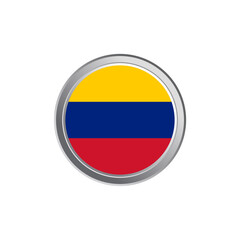 Fototapeta premium Illustration of colombia flag Template