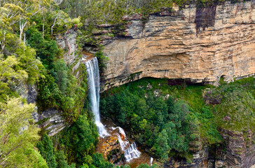 Fototapeta na wymiar AUS Katoomba Falls - Water Fall