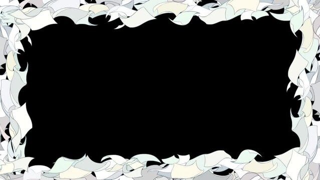 Frame from animated Paper Sheets.  
Isolated on alpha channel background.
1920X1080, 29,97 fps.
