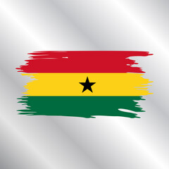 Illustration of ghana flag Template