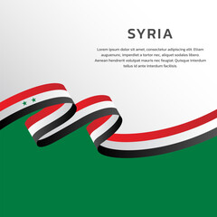 Illustration of syria flag Template