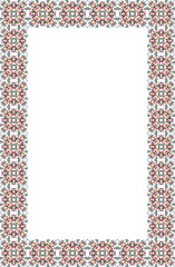 Obraz premium Islamic Rectangle frame geometric pattern ornament with isolated background for greeting cards , banner, poster, and invitation wedding , certificate.
