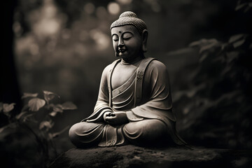 statue of buddha,ai generative