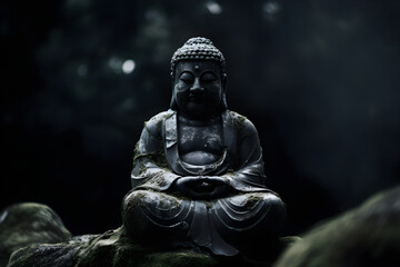 statue of buddha,ai generative