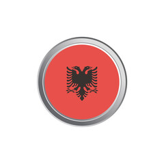 Illustration of albania flag Template