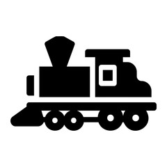 toy train glyph icon