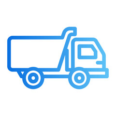 toy truck gradient icon