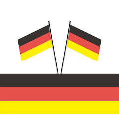 Illustration of germany flag Template