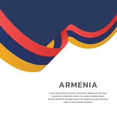 Illustration of armenia flag Template