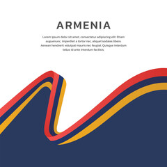 Illustration of armenia flag Template