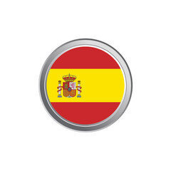 Obraz premium Illustration of spain flag Template