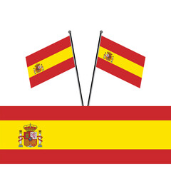 Illustration of spain flag Template