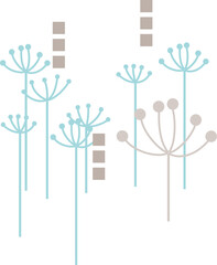 北欧風パターン6　花または種　png
