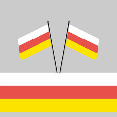 Illustration of south ossetia flag Template