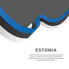 Illustration of estonia flag Template