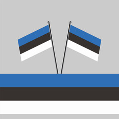 Illustration of estonia flag Template