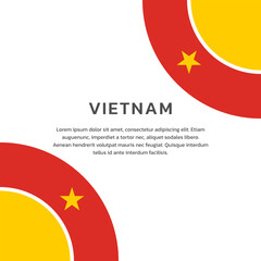 Illustration of vietnam flag Template