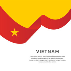 Illustration of vietnam flag Template