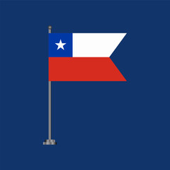 Illustration of chile flag Template
