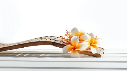fragipani flower summer season, with generative ai