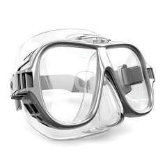 snorkeling mask with a clear plastic lens. generative AI