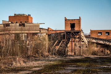 Ruins of old abandoned factory