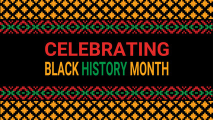 Black history month social media post vector design