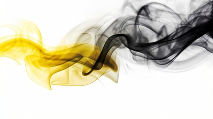 Yellow Gray Smoke - wallpaper background