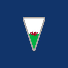 Illustration of wales flag Template