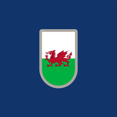 Illustration of wales flag Template
