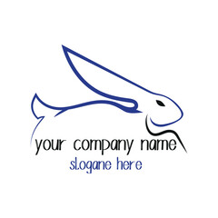 Animal icon logo design.