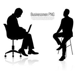 Business persons silhouette